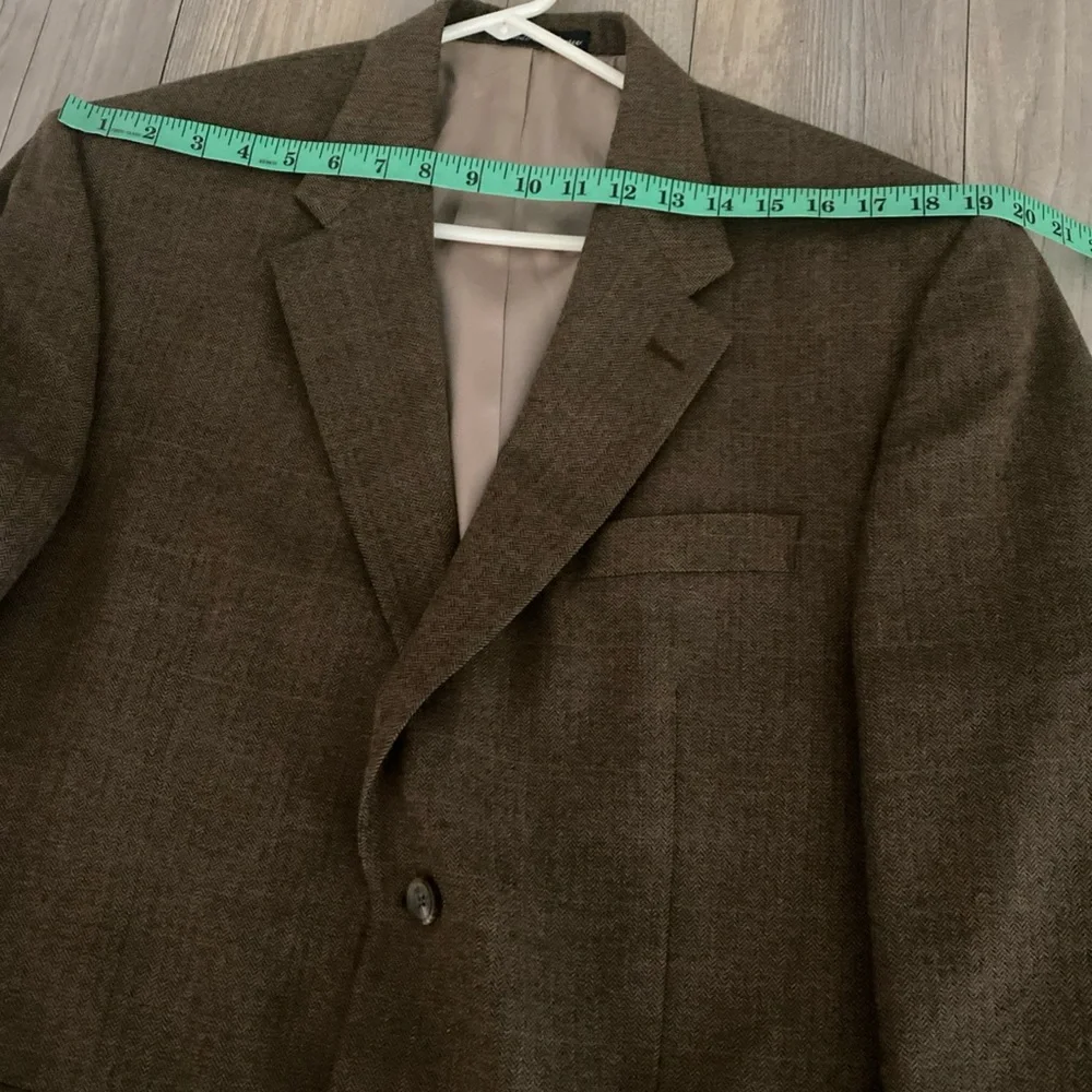 Lauren Ralph Lauren Sport Coat Blazer Mens Herringbone Pure Laine Wool 44R - Picture 13 of 14